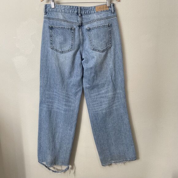 Pacsun Low Rise Baggy Wide Leg Jeans Womens 29 Light Wash Blue Zip Fly 5 Pocket - Picture 4 of 10